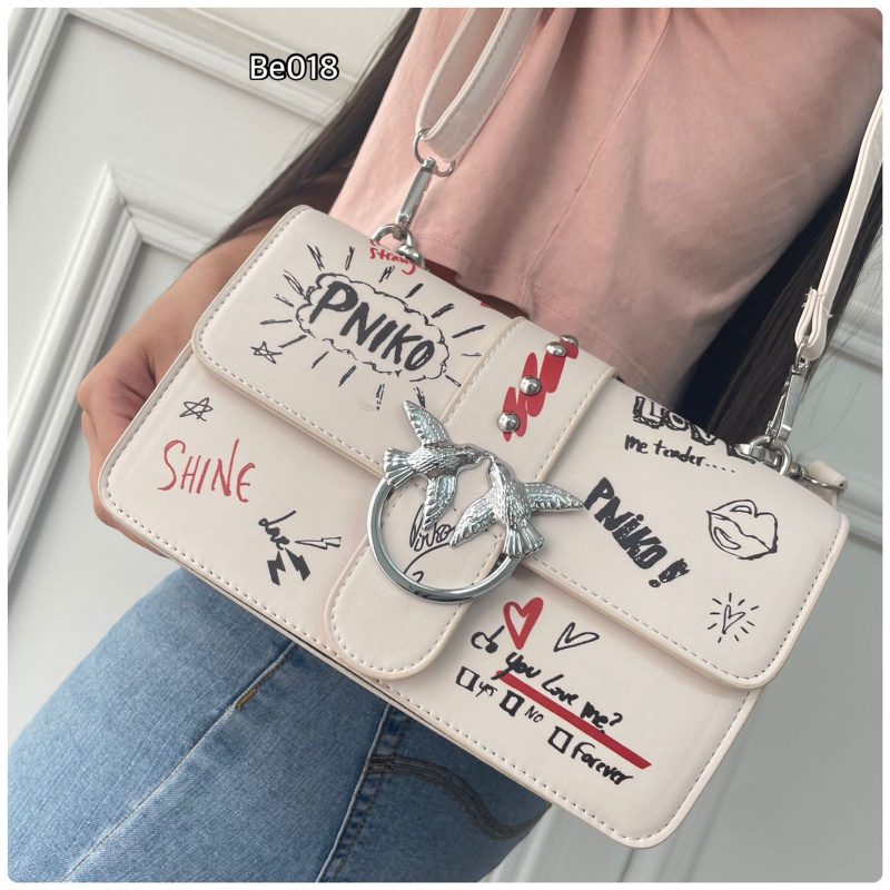 bolso beige letras 24Cm*14Cm 2101-9 - Image 3