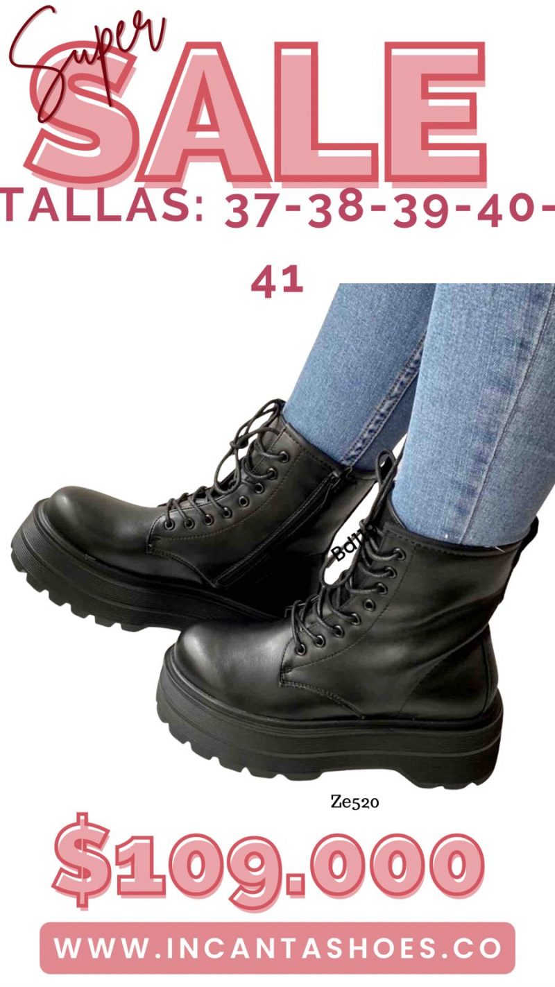 Botin Negro suela 6Cm 58066-2