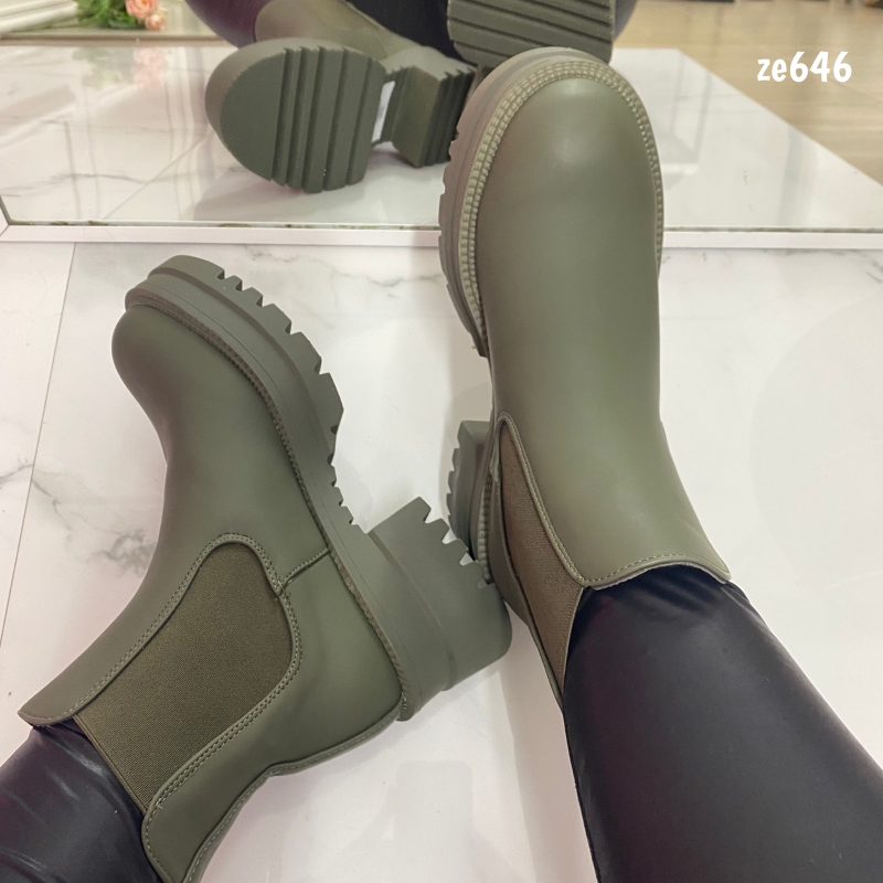 Botin verde tacon 5cm  7786A - Image 2