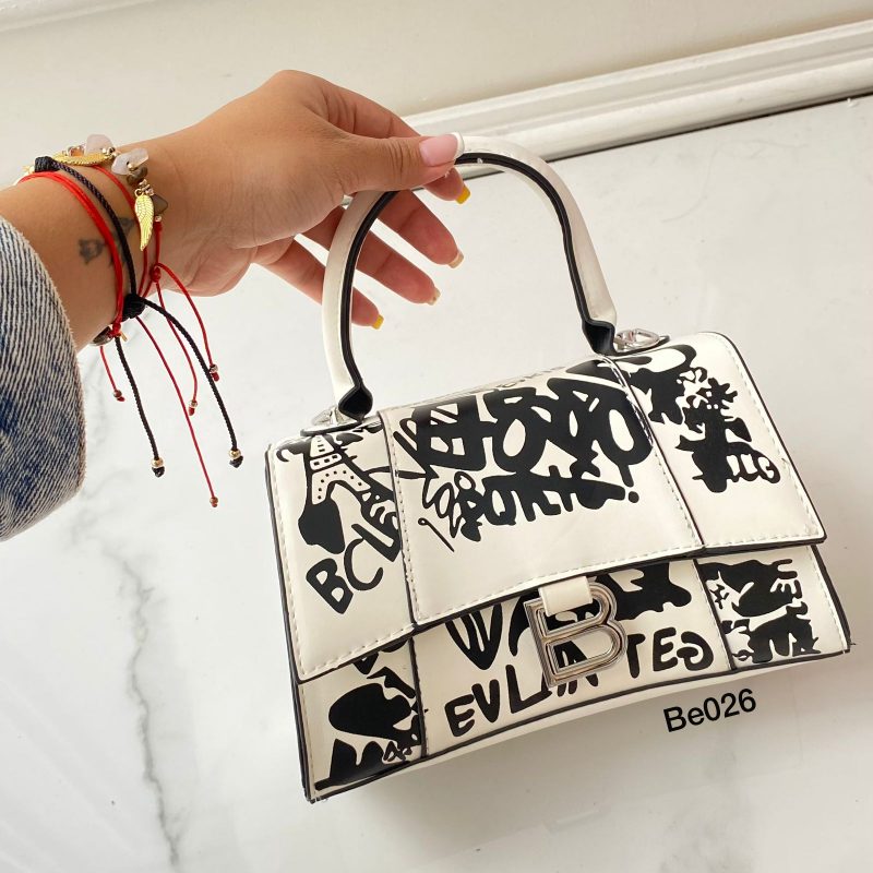 Bolso blanco letras 20cm*13cm 1152-26 - Image 2