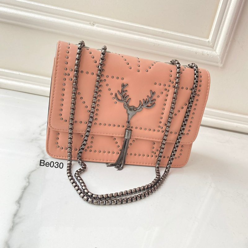Bolso palo de rosa aplique 22Cm*15Cm BOL02D-24 - Image 2