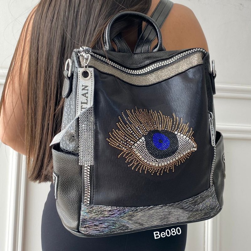 Morral negro apliques  30cm*30cm  1033-15-19