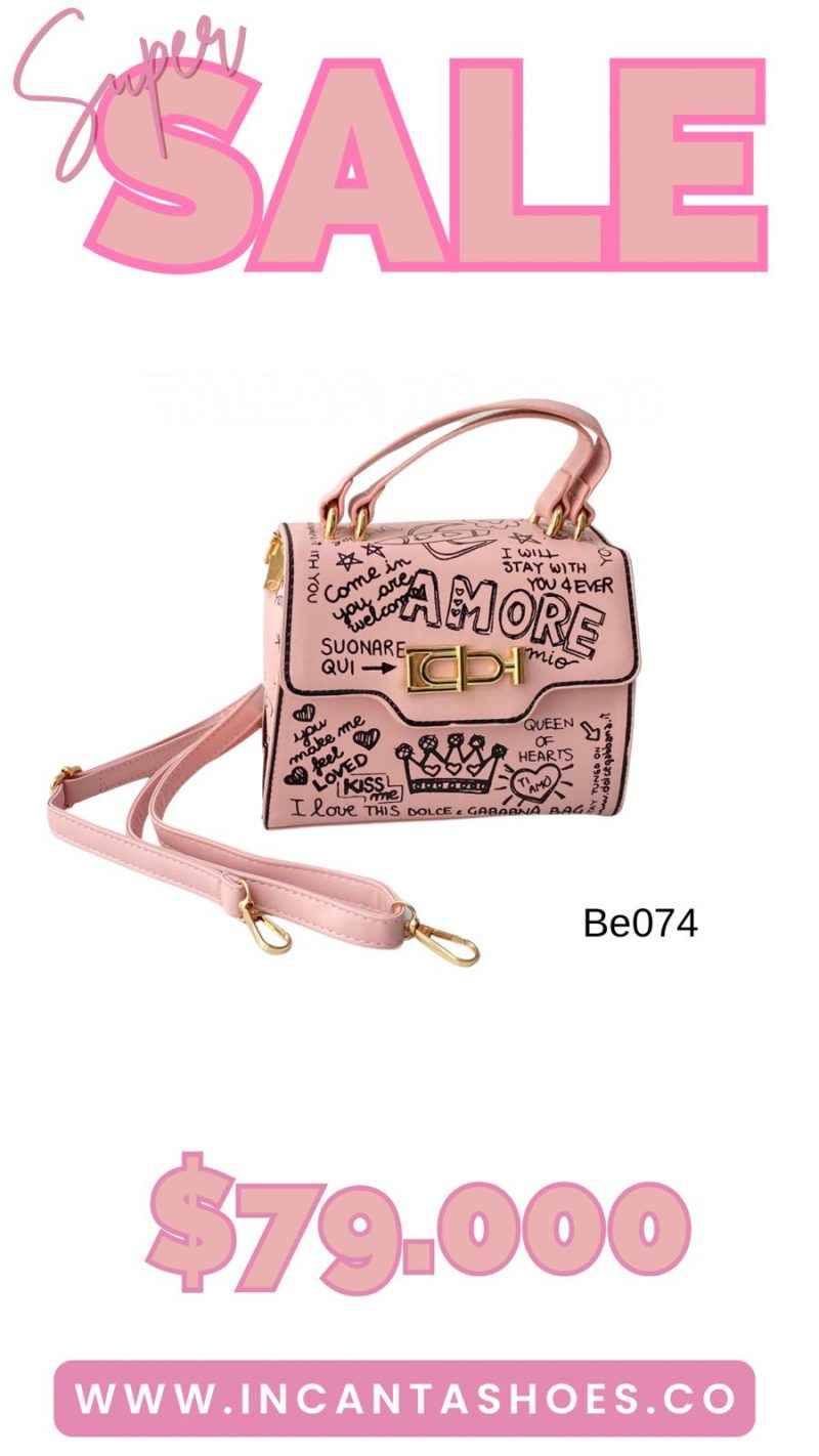 Bolso rosado 20cm*16cm  8027-4
