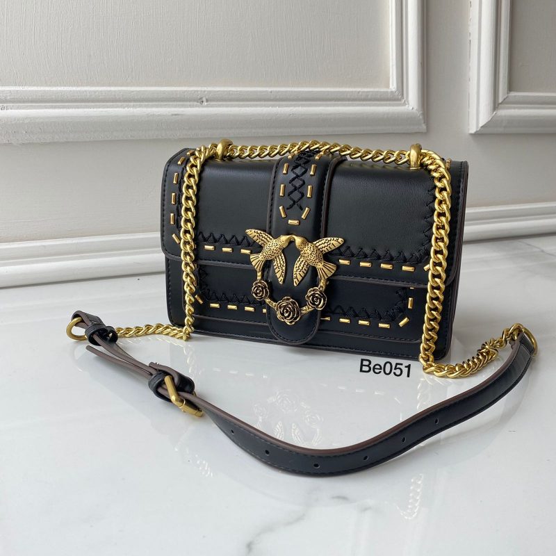 Bolso negro aplique 22CM*14Cm 6111-1 - Image 2
