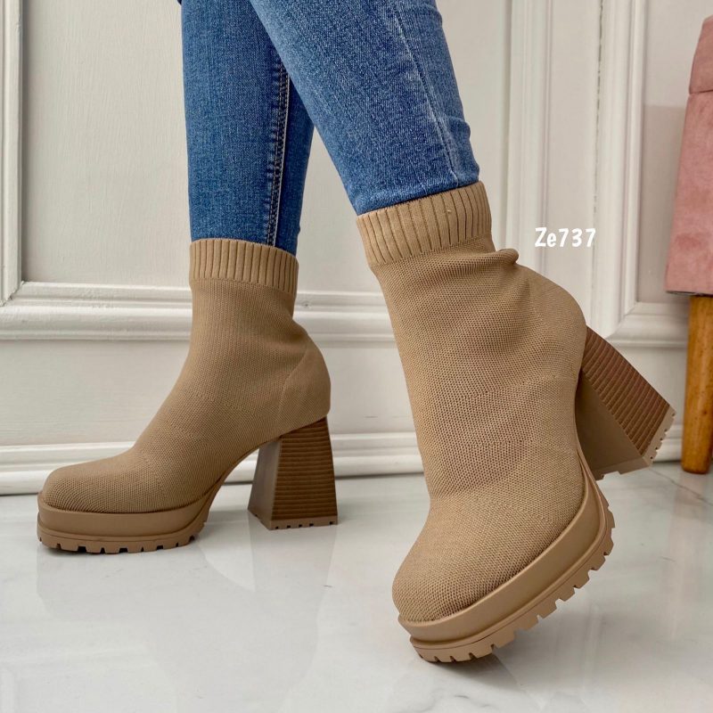 Botin café tacon 9cm  8579A   C2 - Image 2