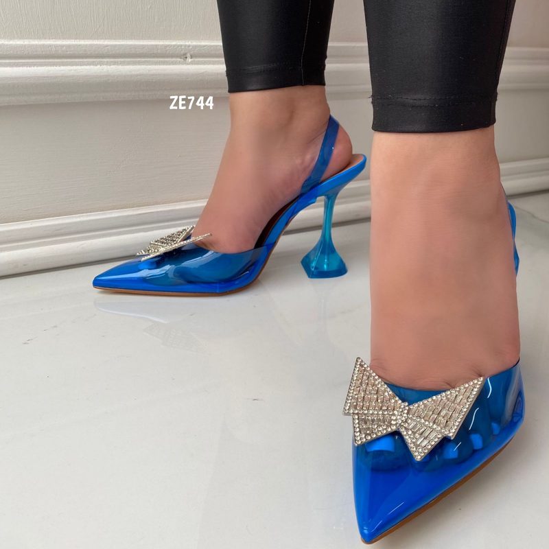 Tacon azul aplique 10cm  P-1241   C3 - Image 2