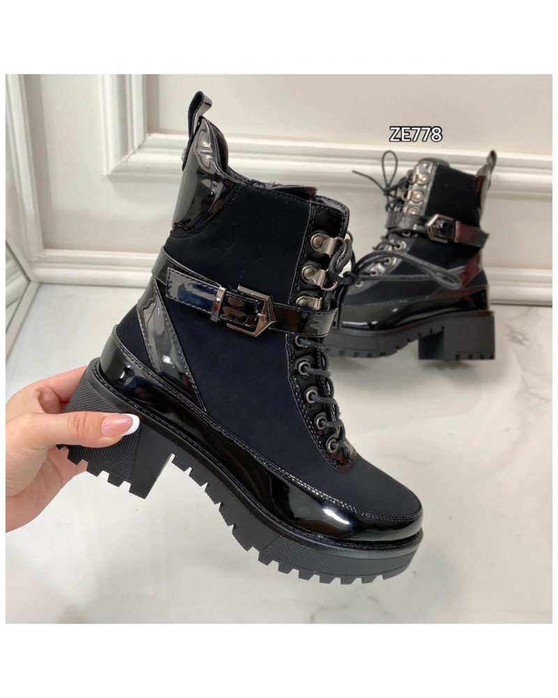 Botin negro tacon 5cm  Z806  C12 - Image 2