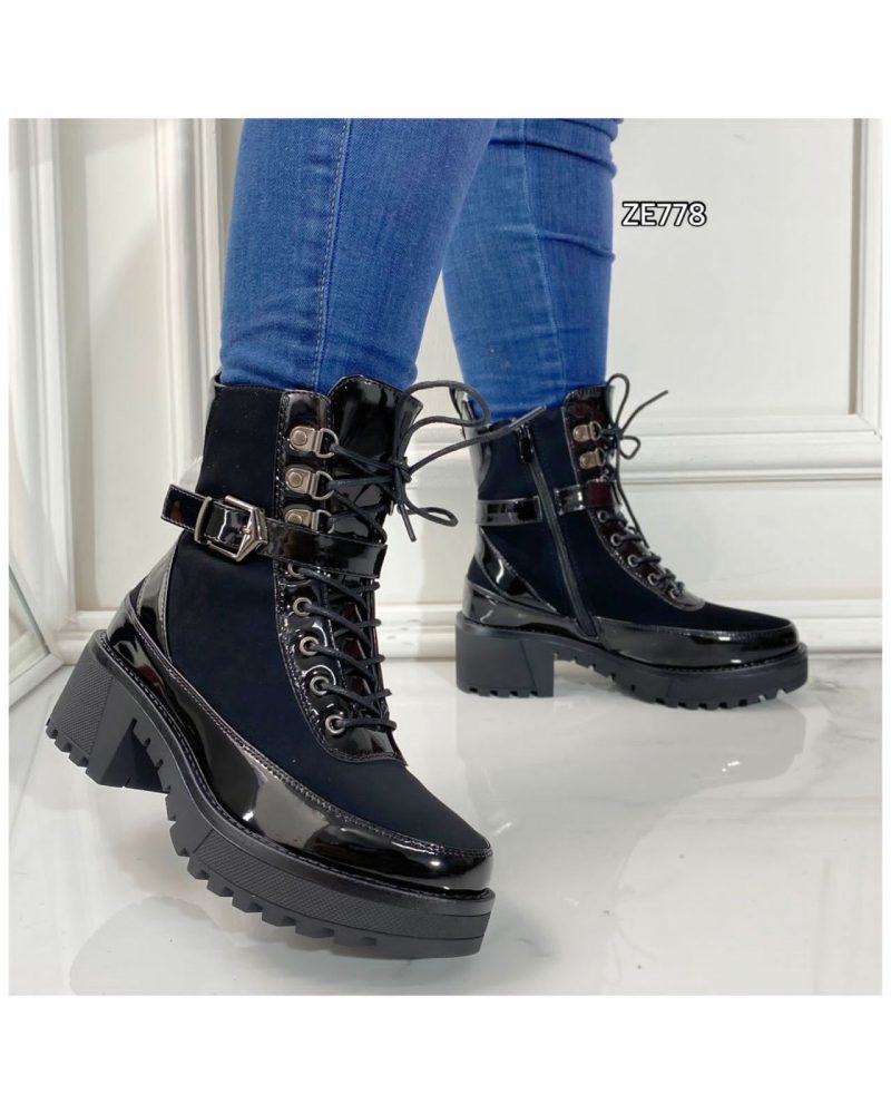 Botin negro tacon 5cm  Z806  C12