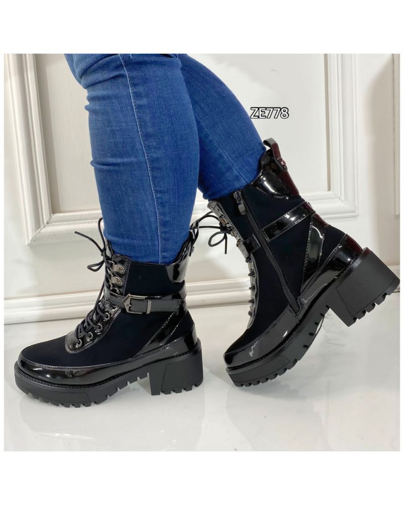 Botin negro tacon 5cm  Z806  C12 - Image 3