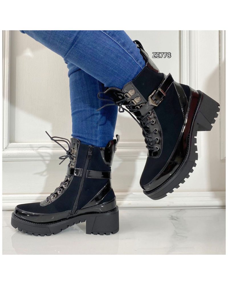 Botin negro tacon 5cm  Z806  C12 - Image 4