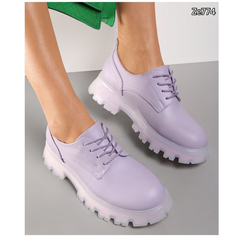 Zapato morado suela 3cm 8570A  C2 - Image 2
