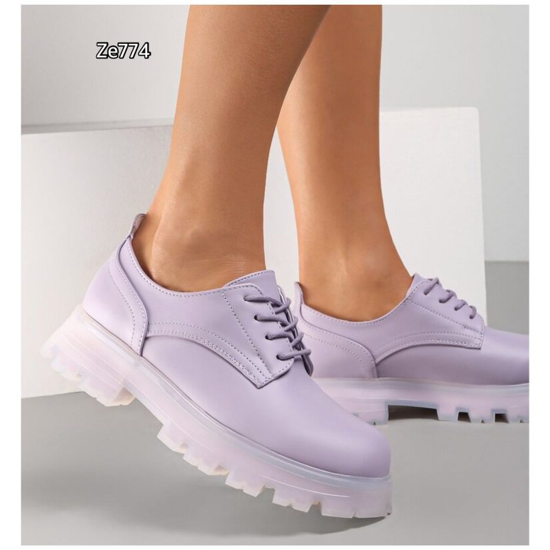 Zapato morado suela 3cm 8570A  C2 - Image 3