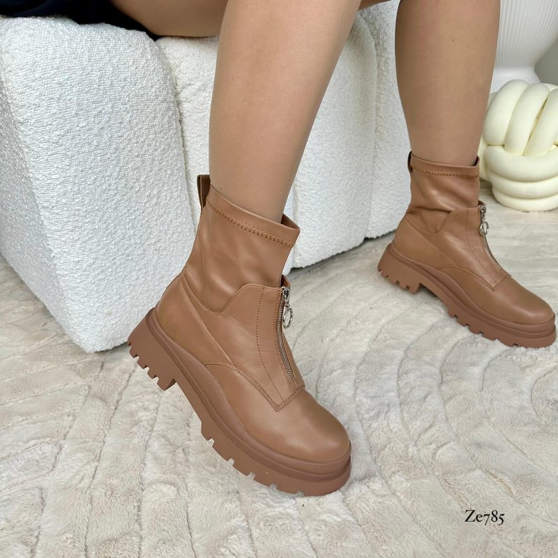 Botin café cierre frontal suela 3cm  M610  C20