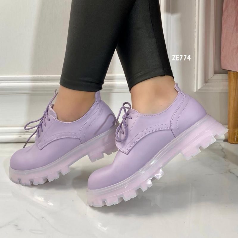 Zapato morado suela 3cm 8570A  C2