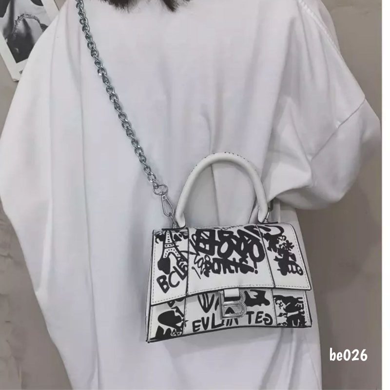 Bolso blanco letras 20cm*13cm 1152-26