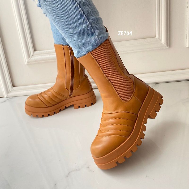 Bota terracota suela 5cm  CM6829