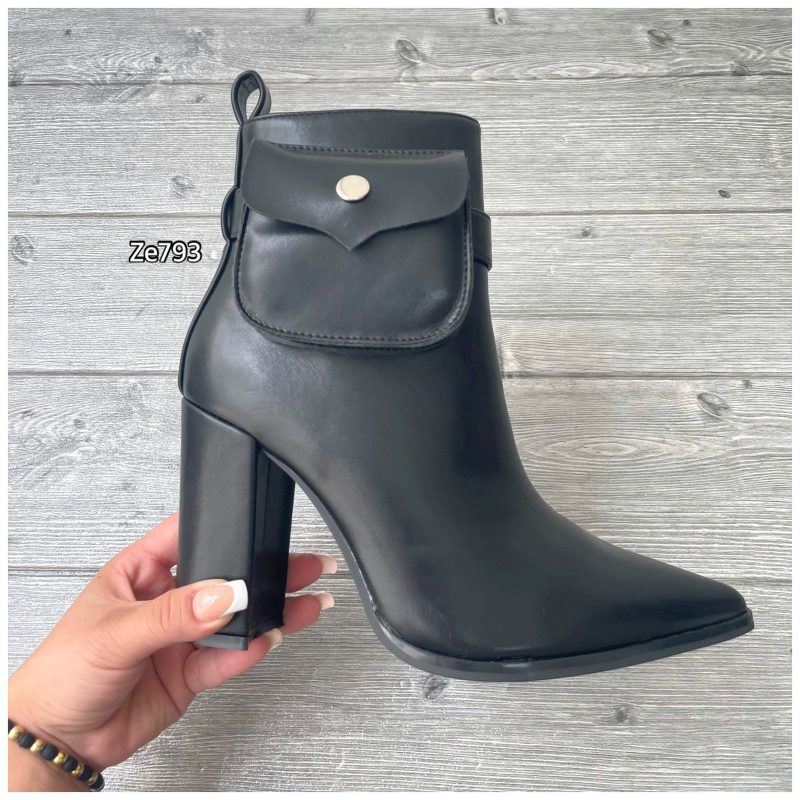 Botin negro monedero tacon 9cm  7701  C2 - Image 3