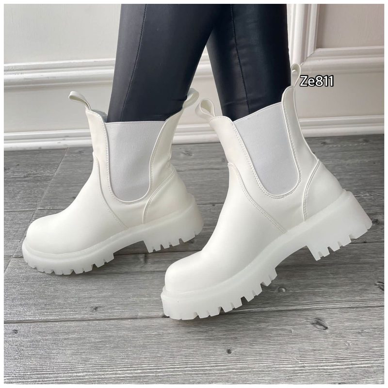 Botin blanco suela 3cm  8571A  C2 - Image 3