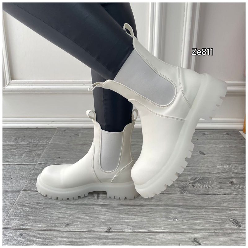 Botin blanco suela 3cm  8571A  C2