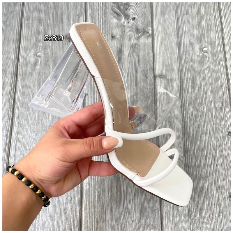 Sandalia blanca tacon 8cm N21-705  C8 - Image 2