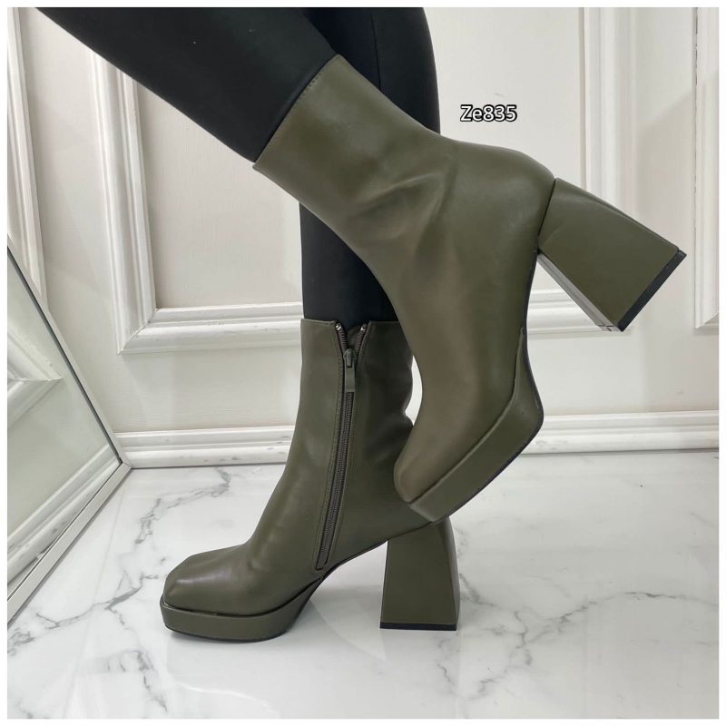 Botin verde tacon 9cm   BSY6085  C5 - Image 2