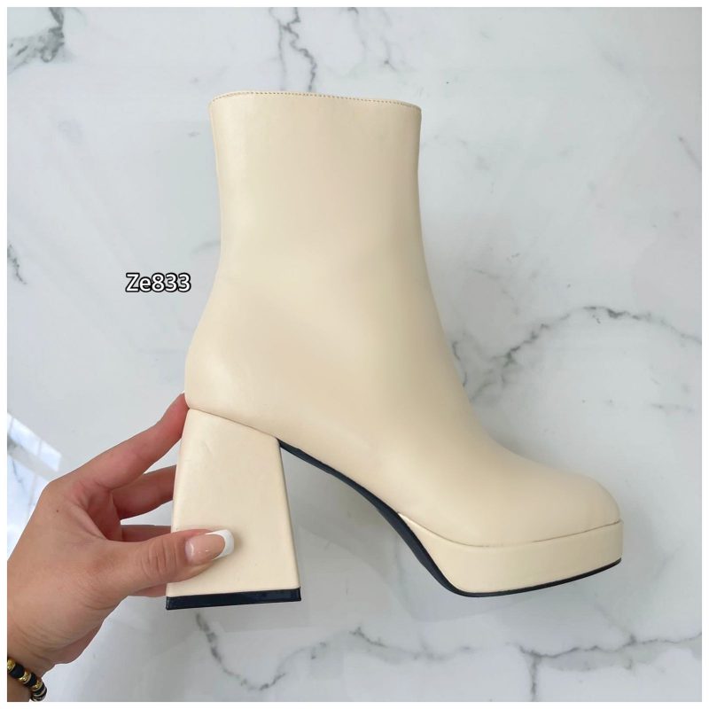 Botin beige tacon 9cm  BSY6085  C5 - Image 2