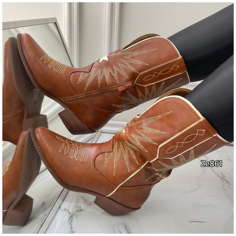 Bota texana café tacon 4cm  DMLM1536  C5 - Image 2