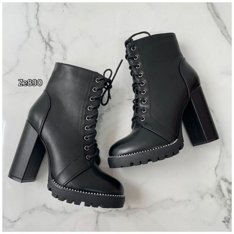 Botin negro tacon 11cm  BJ1560-KB   C11 - Image 2
