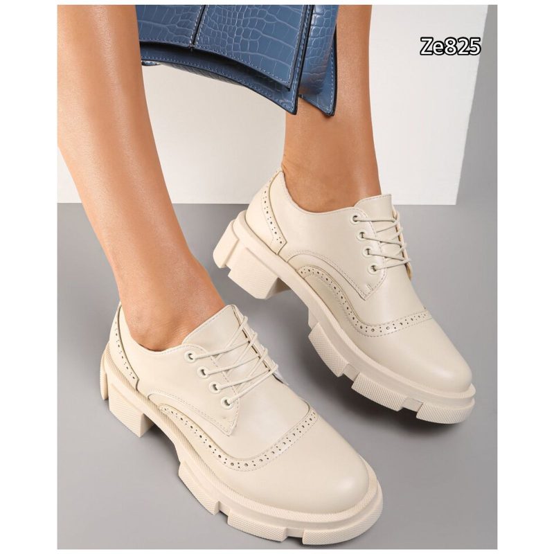Zapato beige suela 3cm  1090  C22 - Image 2