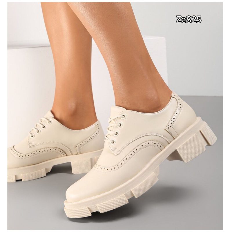 Zapato beige suela 3cm  1090  C22 - Image 3