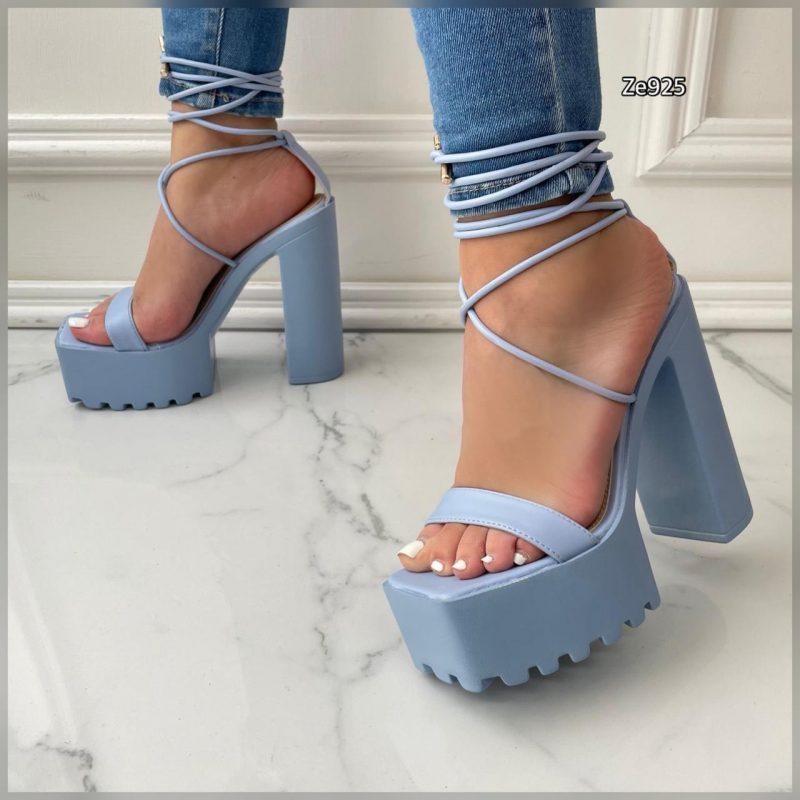 Sandalia Azul tacon 15Cm 8338-121-C16