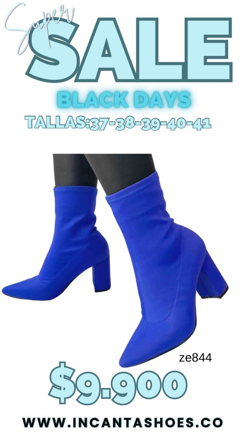 Botin azul tacon 8cm  1921  C15