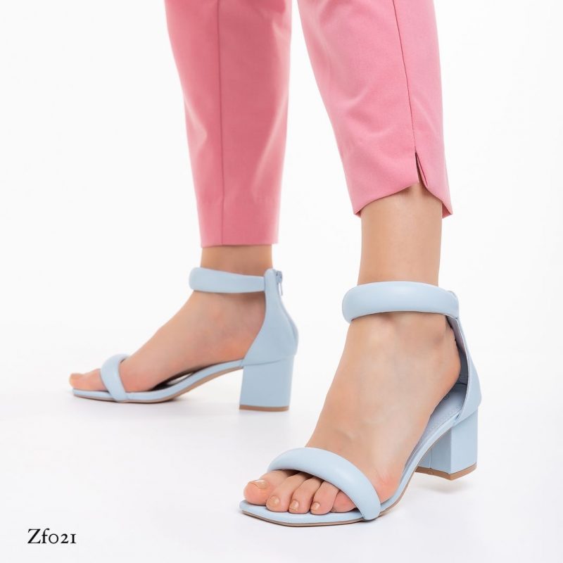 Sandalia azul tacon 5cm  192-6 SA-2