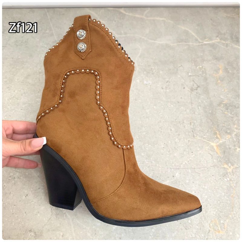 Botin café texana tacon 10cm  RH009   C6 - Image 2