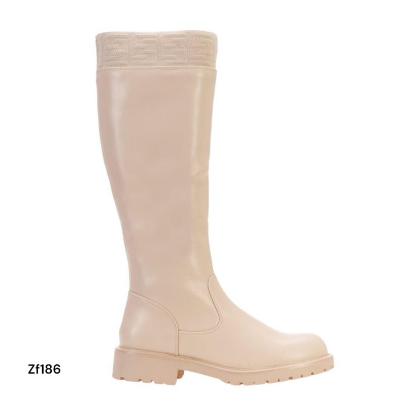 Bota caña alta beige suela 3cm   CM9092  C39