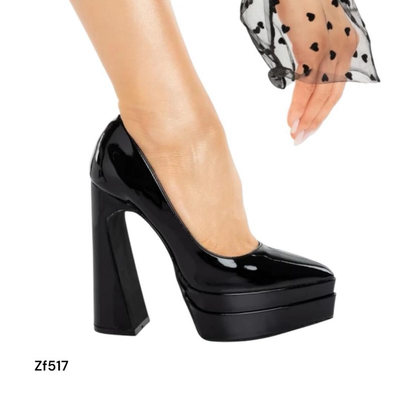 Tacon negro plataforma 4cm tacon 13cm  LD-1163   C2