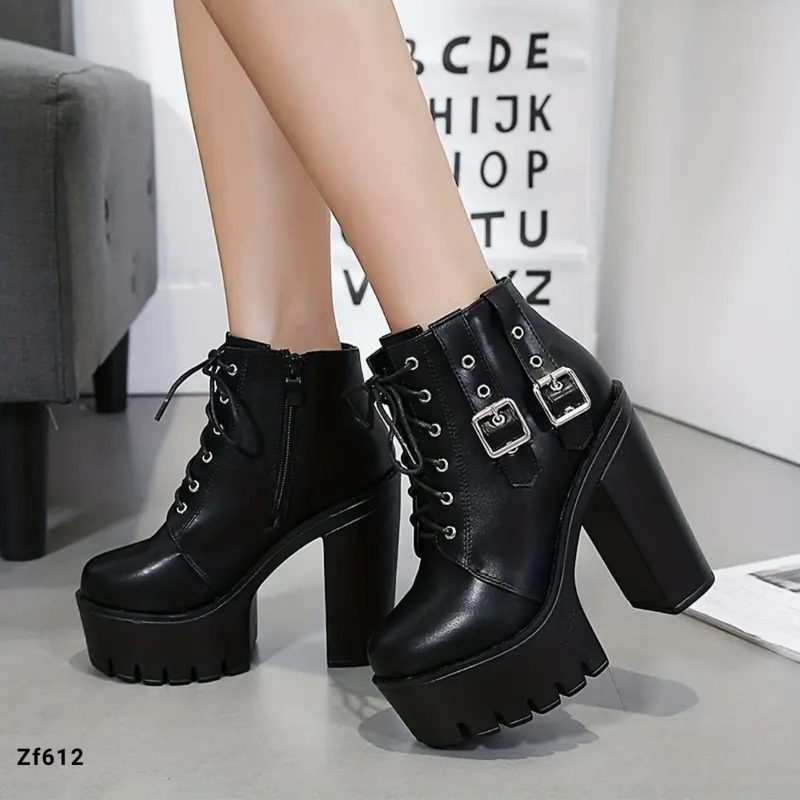 Botin negro tacon 14cm   659-10  C-2 - Image 2