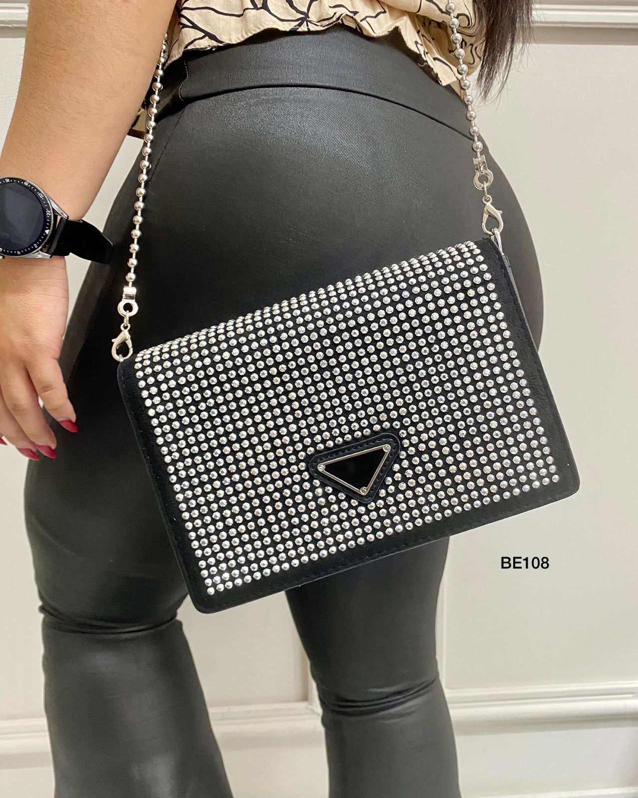 Bolso negro brillante hotsell