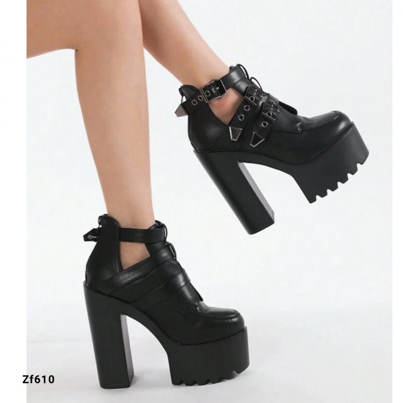 Botin negro correas tacon 14cm   659-20    C-2 - Image 4