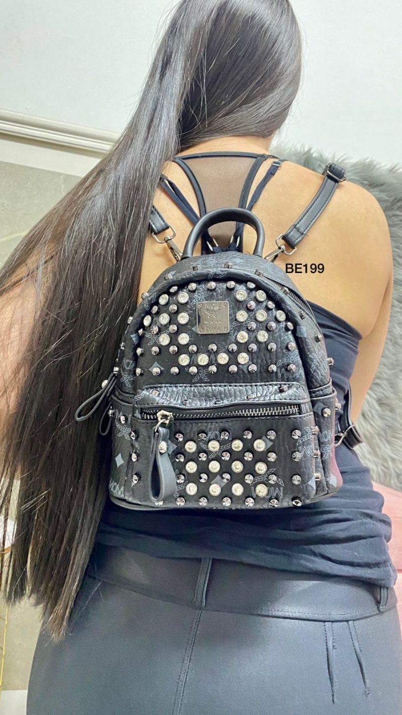 Morral negro apliques brillantes  19cm* 21cm  523-1  C-B - Image 2