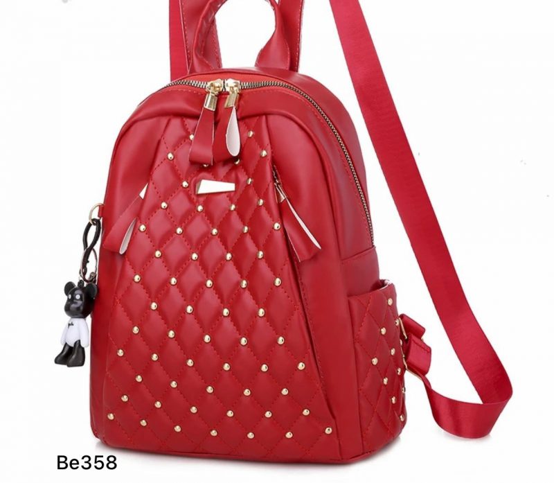 Morral rojo apliques dorados  26cm*  31cm  561  C-B