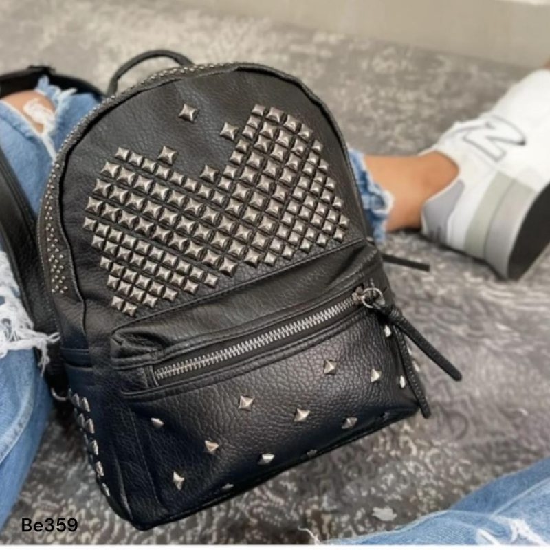 Morral textura negro apliques plomo  29cm* 32cm  MR02#  C-B - Image 4