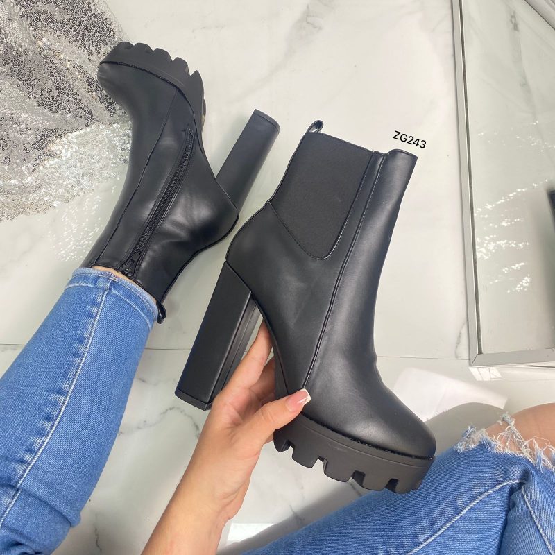 Botin negro tacon 12cm  2020-16  C-19 - Image 2