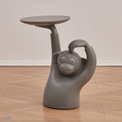 Mesa auxiliar mono gris  51cm* 19cm* 54cm