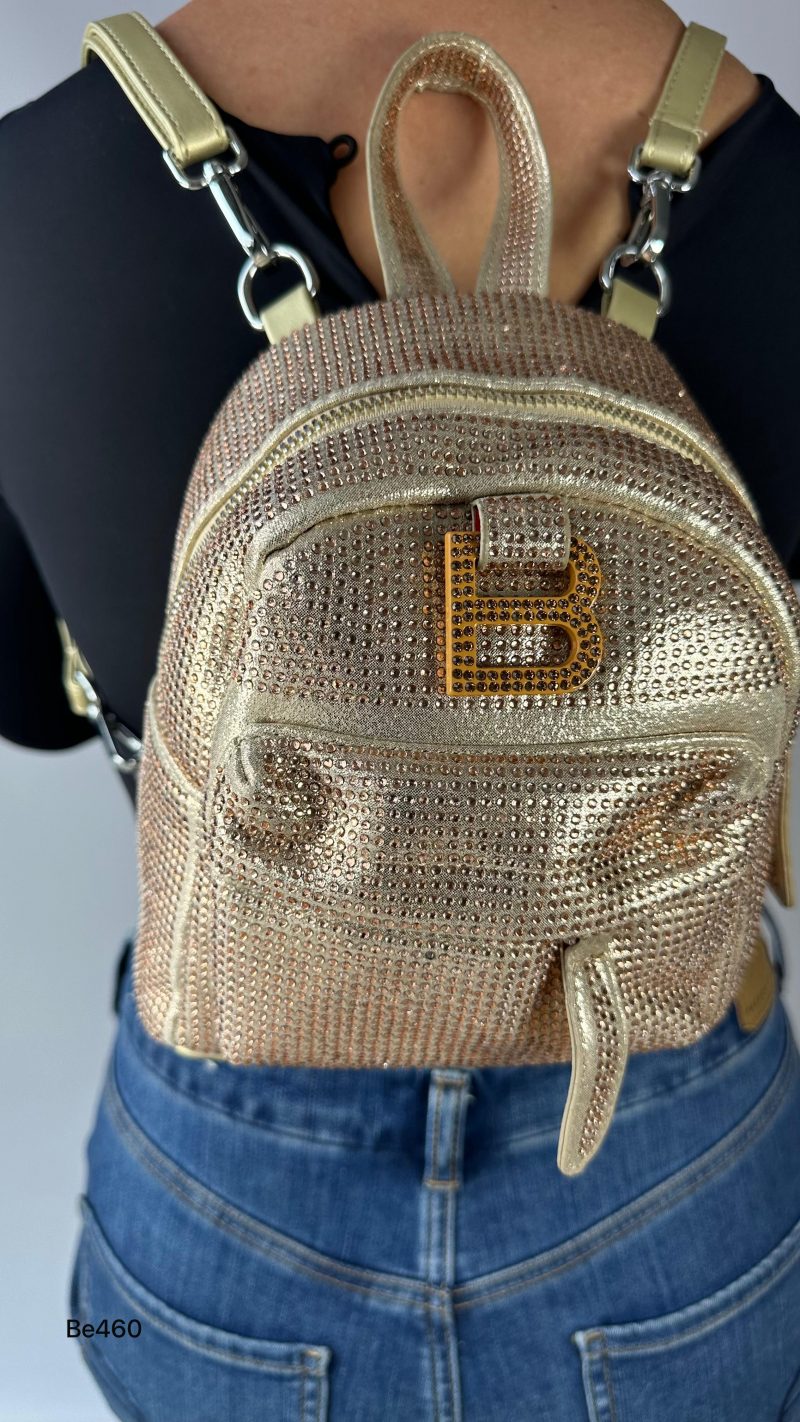 Morral dorado apliques brillantes   19cm* 20cm* 10cm   94505  C-B - Image 3