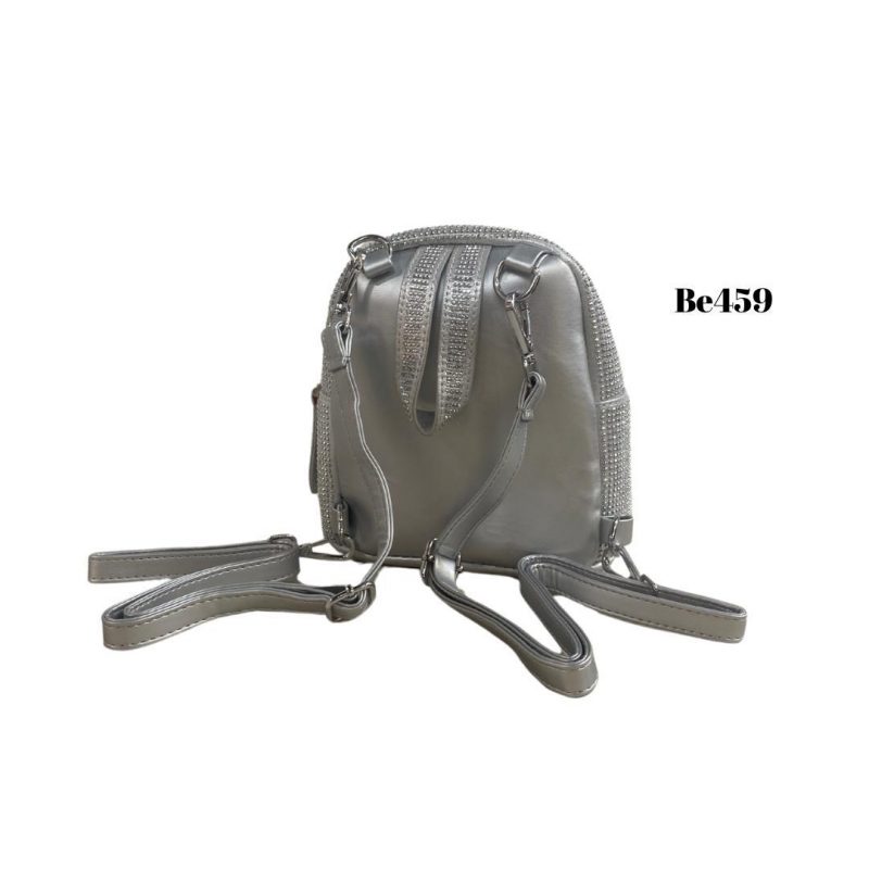 Morral plateado apliques brillantes   19cm* 20cm* 10cm   94505  C-B - Image 3