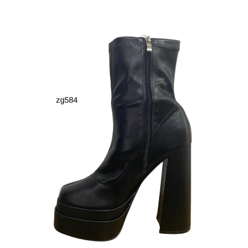 Botin negro plataforma 5cm tacon 15cm  VS-W3FW080  C-76 - Image 2