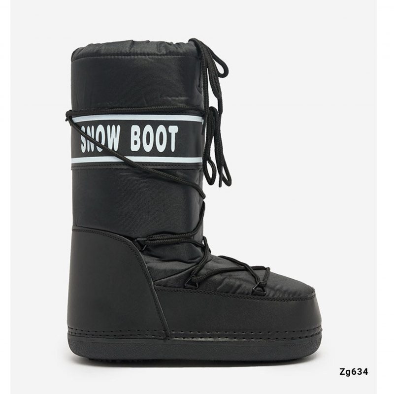 Bota negro tipo nieve NB618   C-77 - Image 2