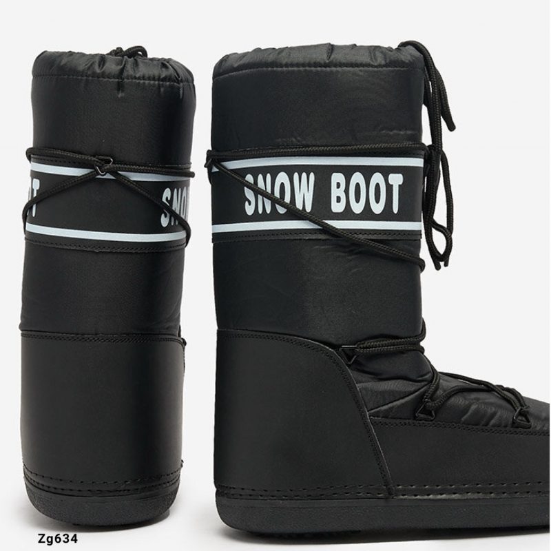 Bota negro tipo nieve NB618   C-77 - Image 3