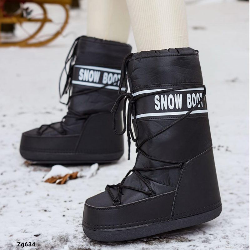 Bota negro tipo nieve NB618   C-77 - Image 4